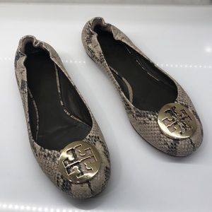 Tory Burch Snakeskin flat